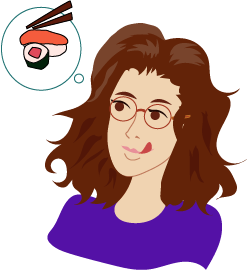 Illustration en autoportrait de l'auteur.